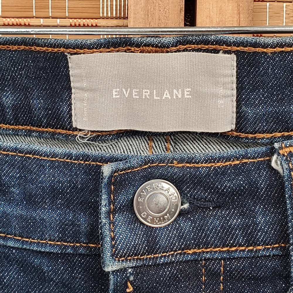 ♧ Everlane Blue Denim Jeans Tapered Leg Size 28 - Picture 3 of 8